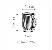 Load image into Gallery viewer, NIMITIME Retro Ceramic Milk Coffee Mugs Household Water Mugs Breakfast French Mugs Drinkware