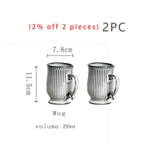 Load image into Gallery viewer, NIMITIME Retro Ceramic Milk Coffee Mugs Household Water Mugs Breakfast French Mugs Drinkware
