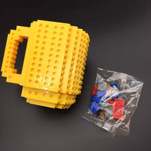 Load image into Gallery viewer, 350ml DIY Block Milk Mug Coffee Cup Creative Build-on Brick Puzzle Mug Drinking Water Holder for LEGO Building Block Drinkware
