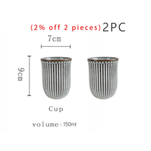 Load image into Gallery viewer, NIMITIME Retro Ceramic Milk Coffee Mugs Household Water Mugs  Breakfast French Mugs Drinkware
