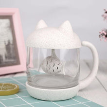 Load image into Gallery viewer, 240ML Heart Shape Glass Juice Cup Cute Double Wall Layer  Lover  Coffee Mug Transparent Kungfu Tea Cup Coffee Mug Gift 9 style
